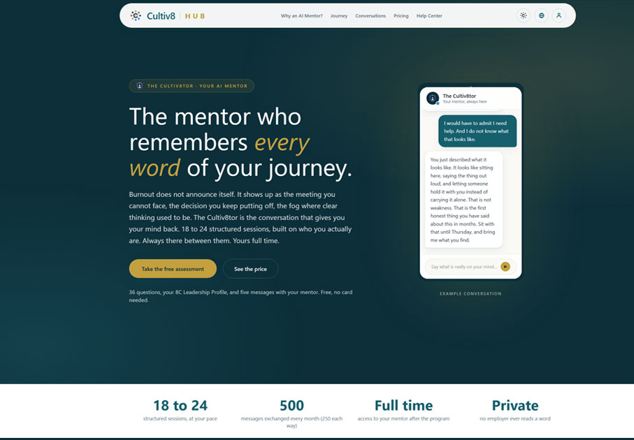 Cultiv8Hub website built by StoryNova